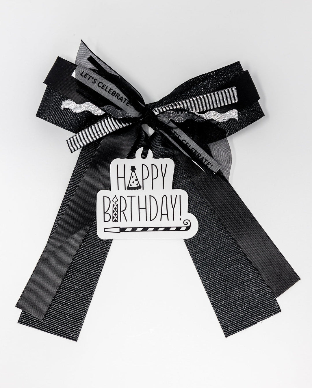 bougie bottle bow birthday wine gift