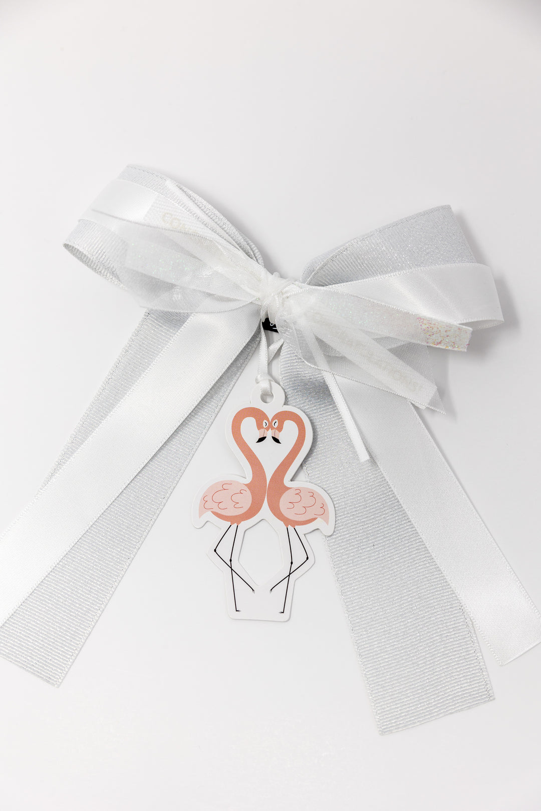 Bougie Bottle Bow™ - Kissing Flamingos