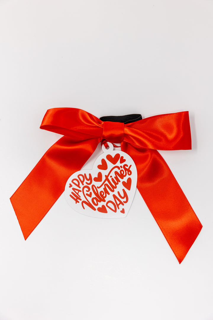 Bottle Bow + Gift Tag™ - Happy Valentine's Day